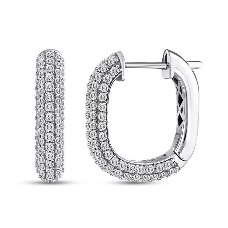 1,10 Karat Tasarım Pırlanta Küpe