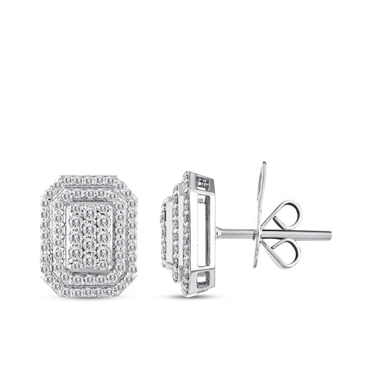 0,59 Karat Tasarım Pırlanta Küpe