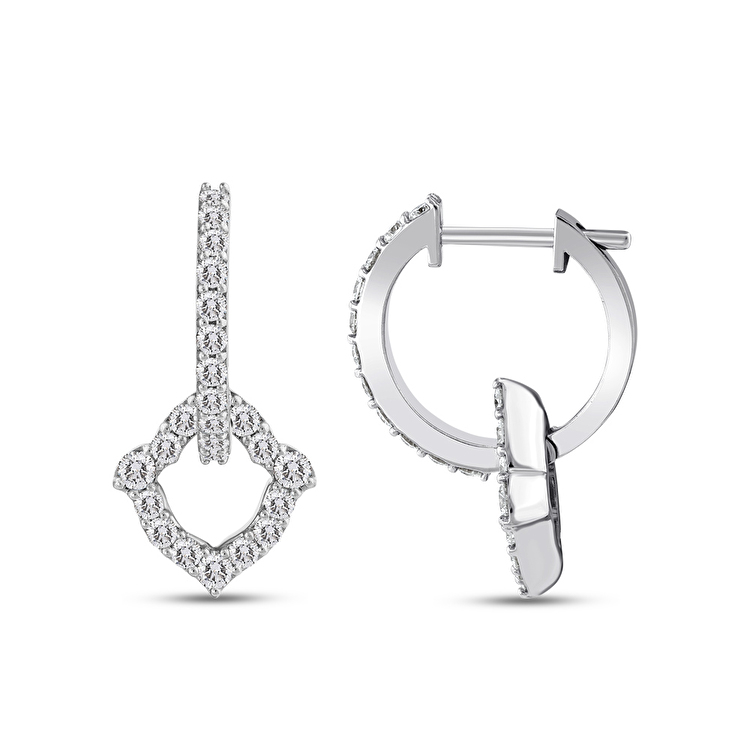 1,07 Karat Tulip Pırlanta Küpe