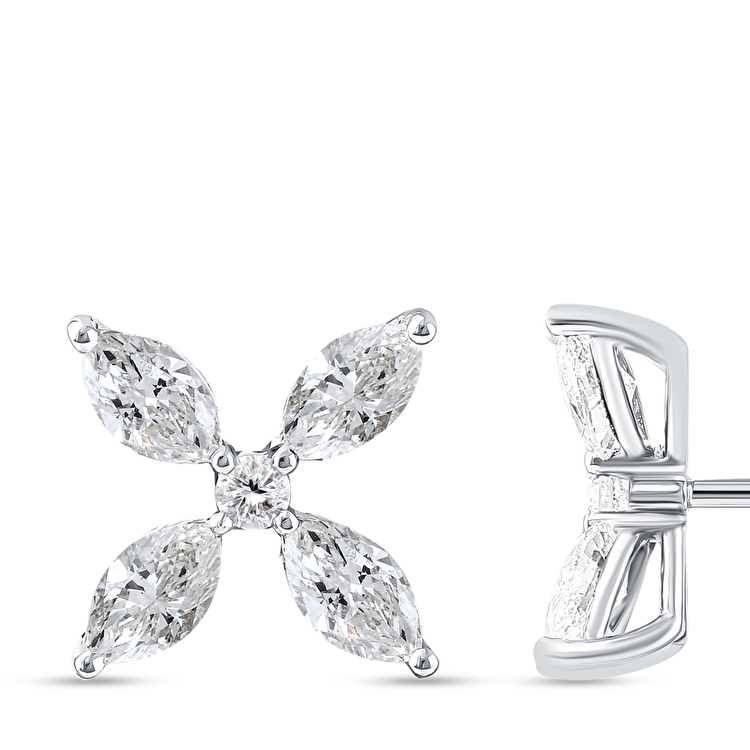 1,18 Karat Fiore Pırlanta Küpe