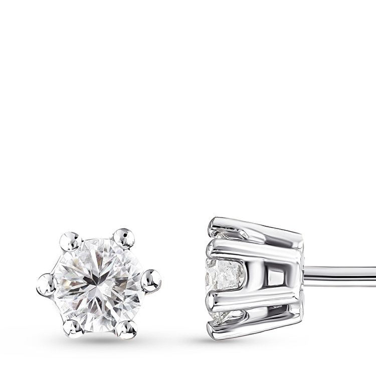 0,40 Karat Tiara Tektaş Pırlanta Küpe