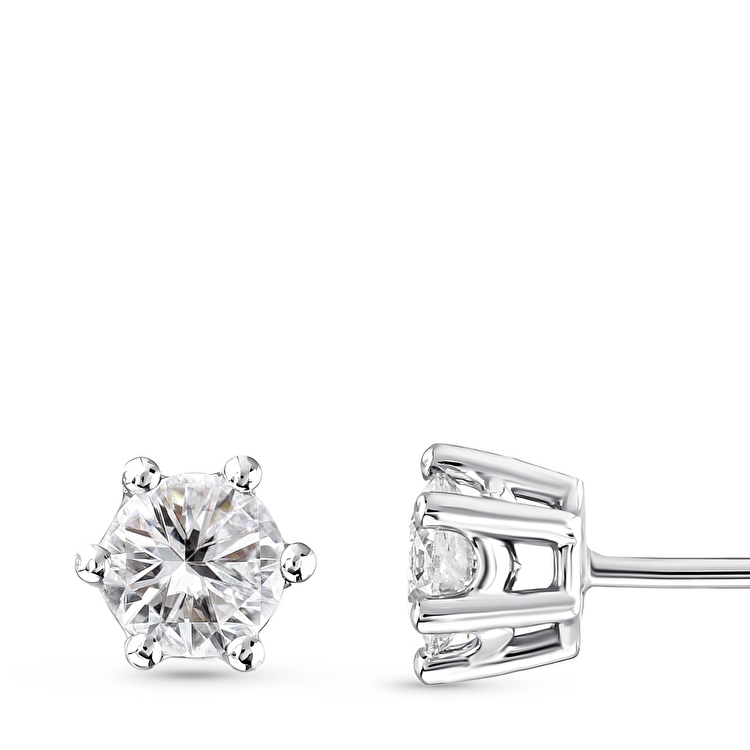 0,90 Karat Tiara Tektaş Pırlanta Küpe