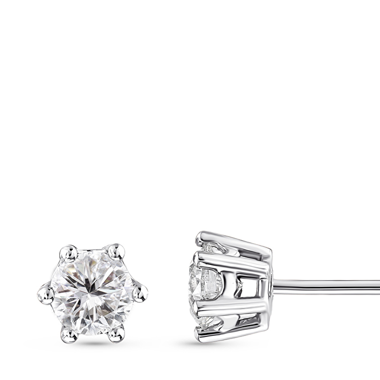 1,00 Karat Tiara Tektaş Pırlanta Küpe