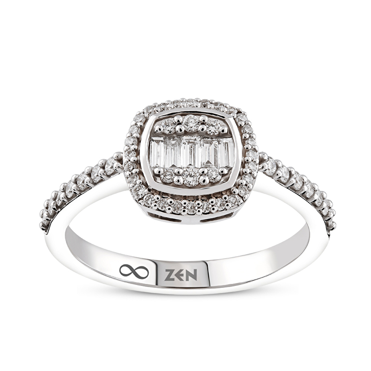 0,33 Karat Baget Pırlanta Yüzük