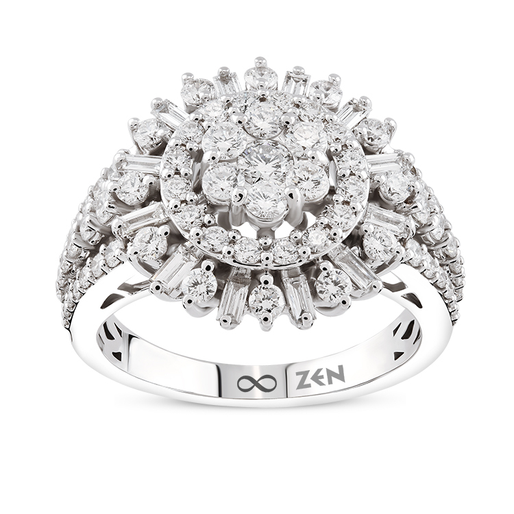 1,25 Karat Baget Pırlanta Yüzük