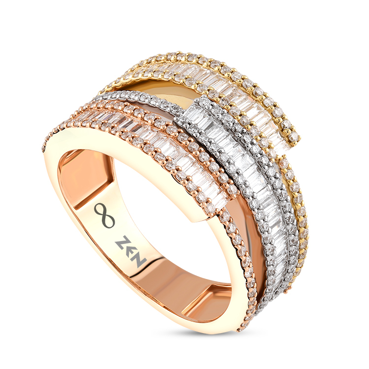 1,11 Karat Baget Pırlanta Yüzük