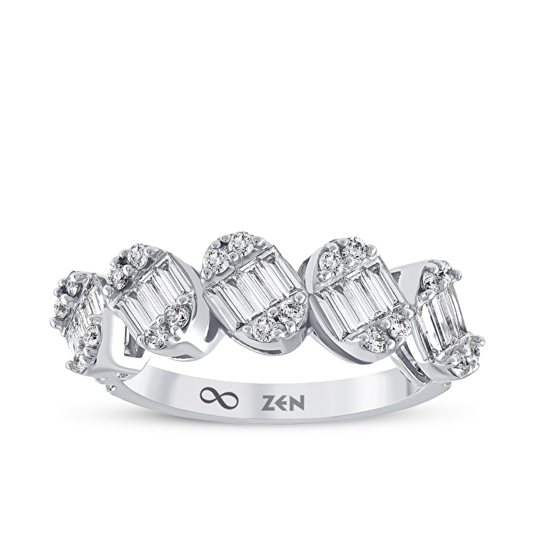 0,90 Karat Baget Pırlanta Yüzük