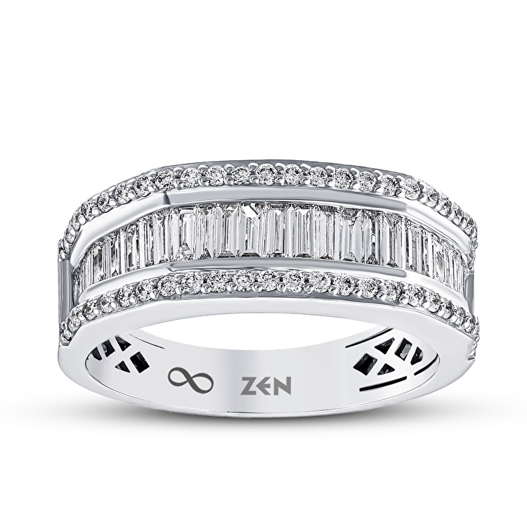 0,72 Karat Baget Pırlanta Yüzük