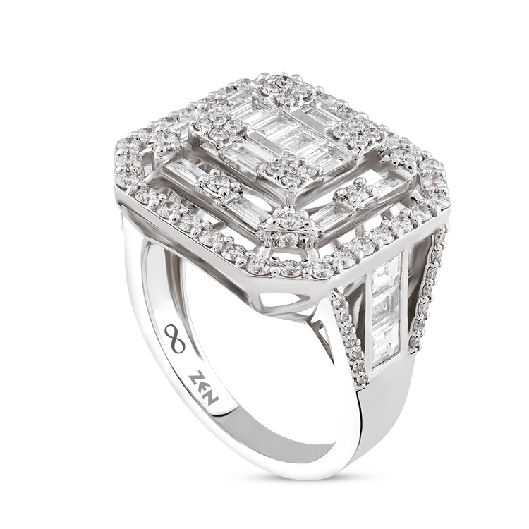 1,77 Karat Baget Pırlanta Yüzük