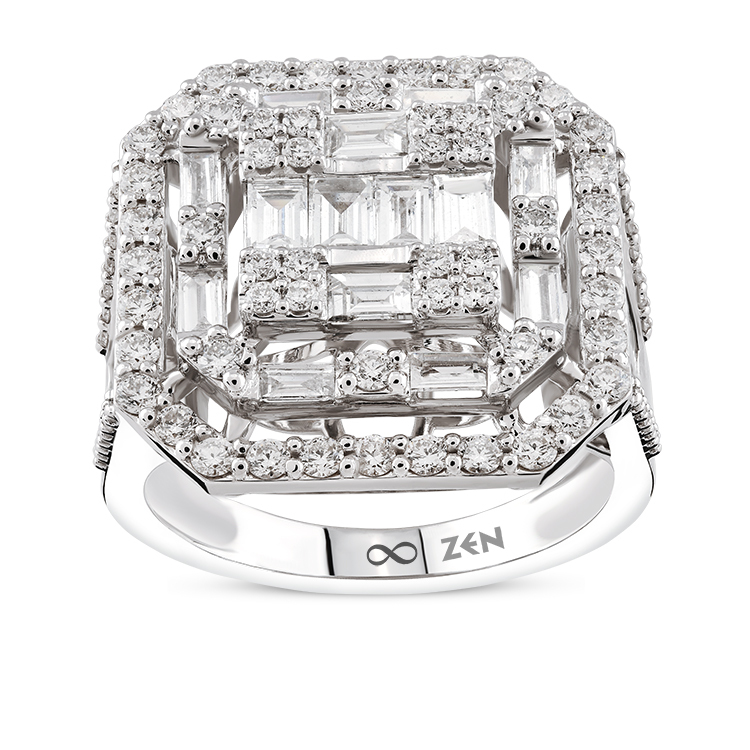 1,77 Karat Baget Pırlanta Yüzük