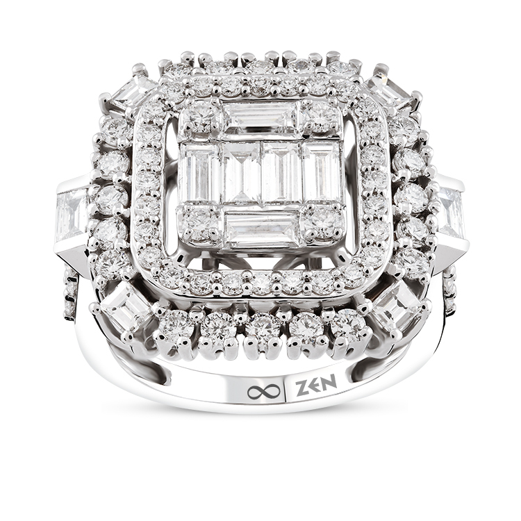 1,71 Karat Baget Pırlanta Yüzük