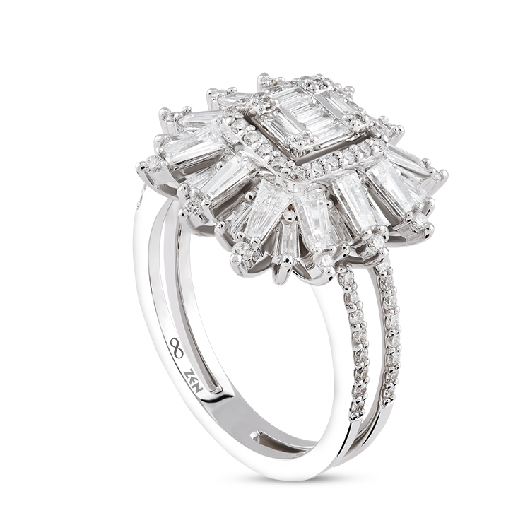 1,19 Karat Baget Pırlanta Yüzük