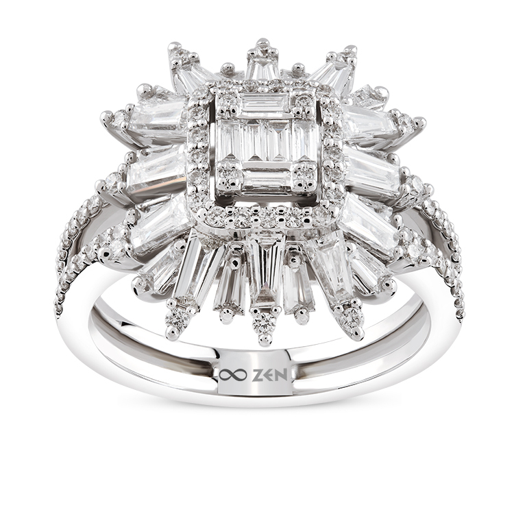 1,19 Karat Baget Pırlanta Yüzük