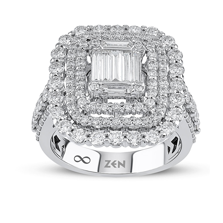 2,19 Karat Baget Pırlanta Yüzük