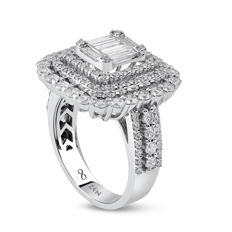 2,19 Karat Baget Pırlanta Yüzük