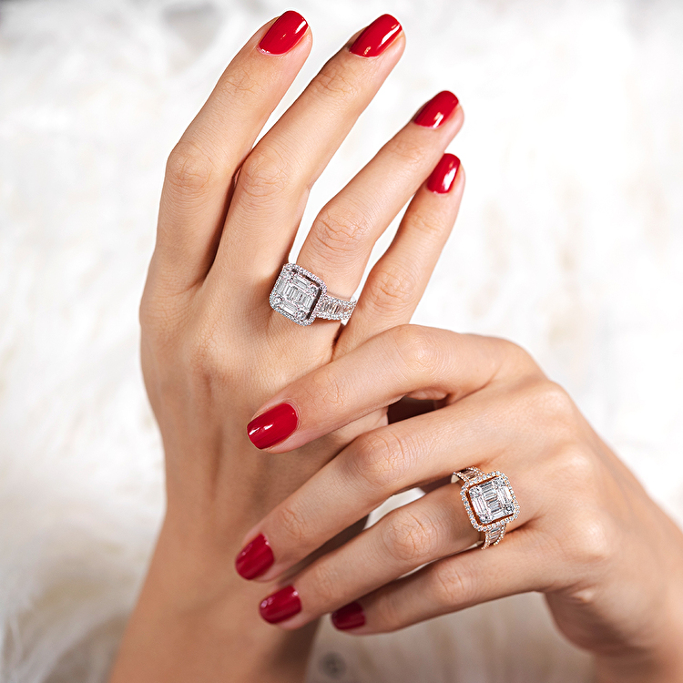 2,91 Karat Baget Pırlanta Yüzük