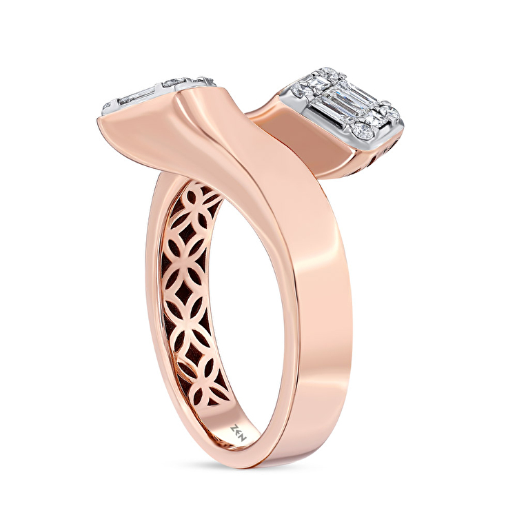 0,39 Karat Baget Pırlanta Yüzük