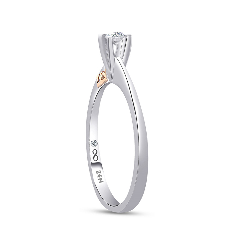 0,09 Karat Hera Forevermark Tektaş Pırlanta Yüzük