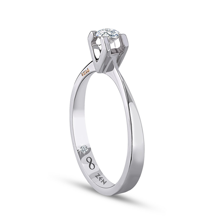 0,17 Karat Kuğu Forevermark Tektaş Pırlanta Yüzük
