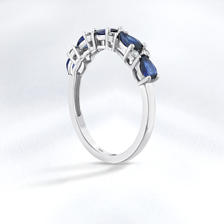 1,35 Karat Safir Pırlanta Yüzük