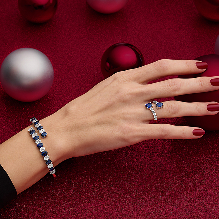 2,31 Karat Safir Pırlanta Yüzük