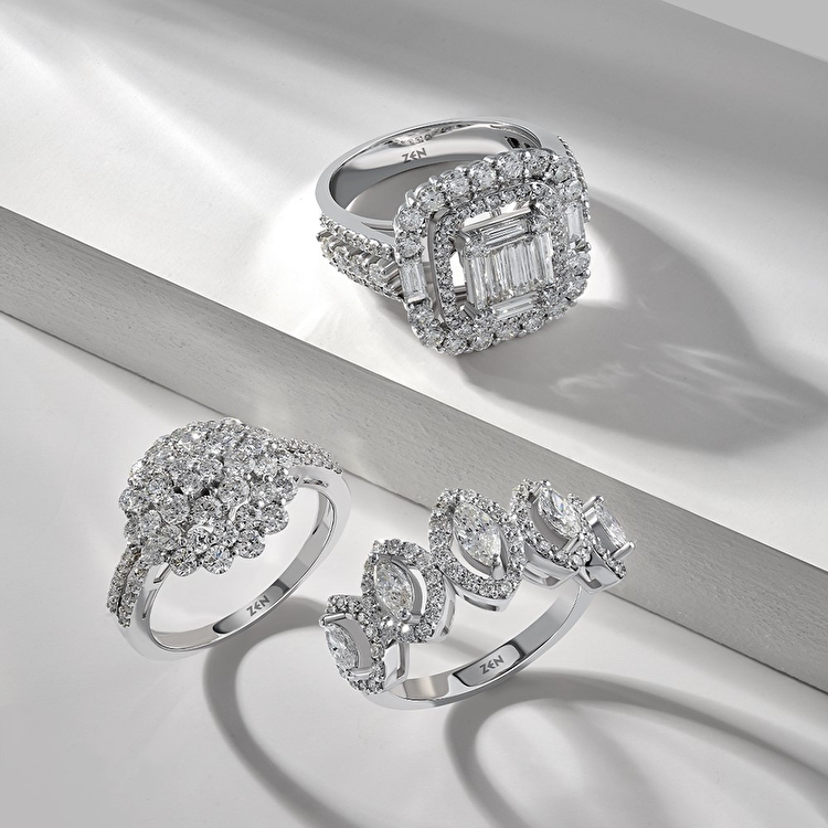 1,36 Karat Markiz Pırlanta Yüzük