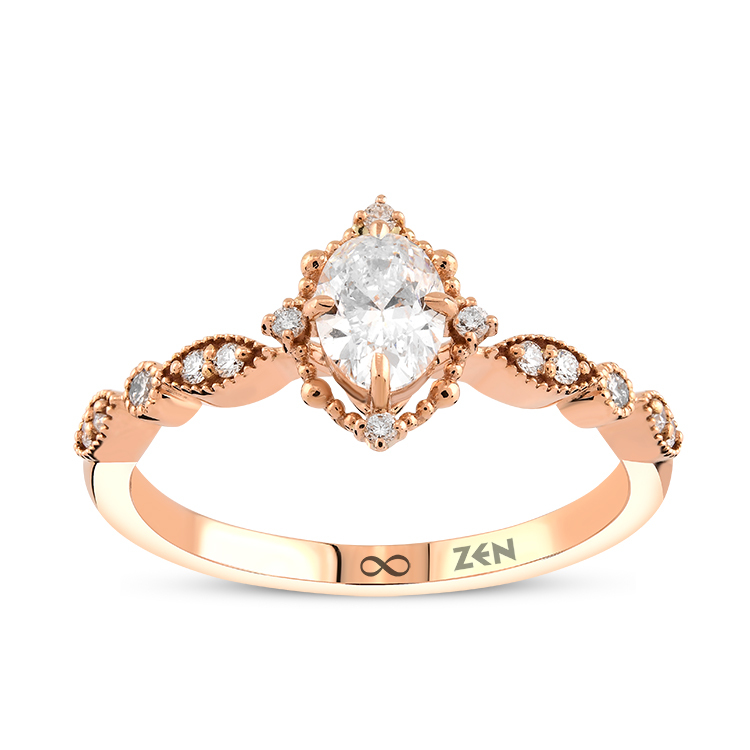 0,49 Karat Vintage Pırlanta Yüzük