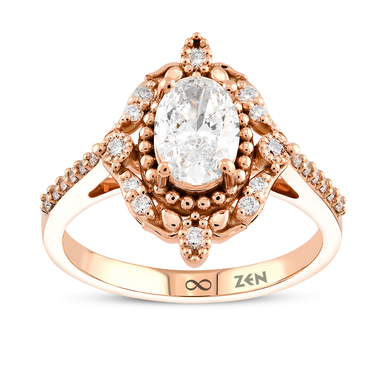 0,88 Karat Vintage Pırlanta Yüzük