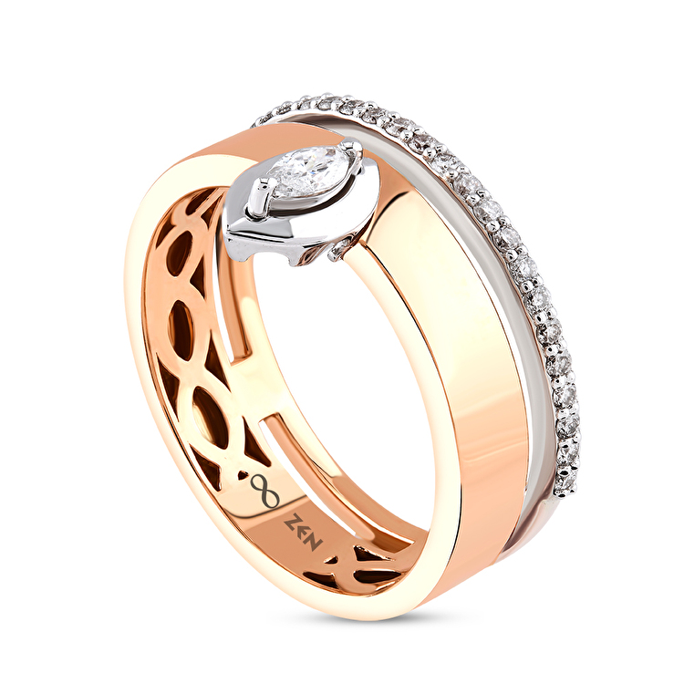 0,26 Karat Tasarım Pırlanta Yüzük