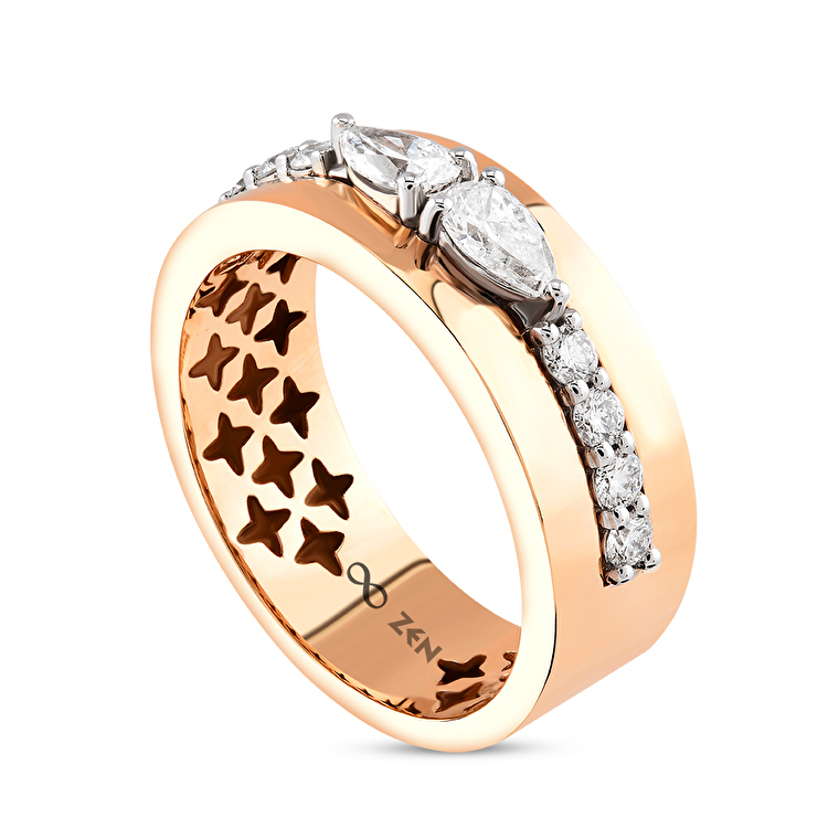 0,59 Karat Tasarım Pırlanta Yüzük