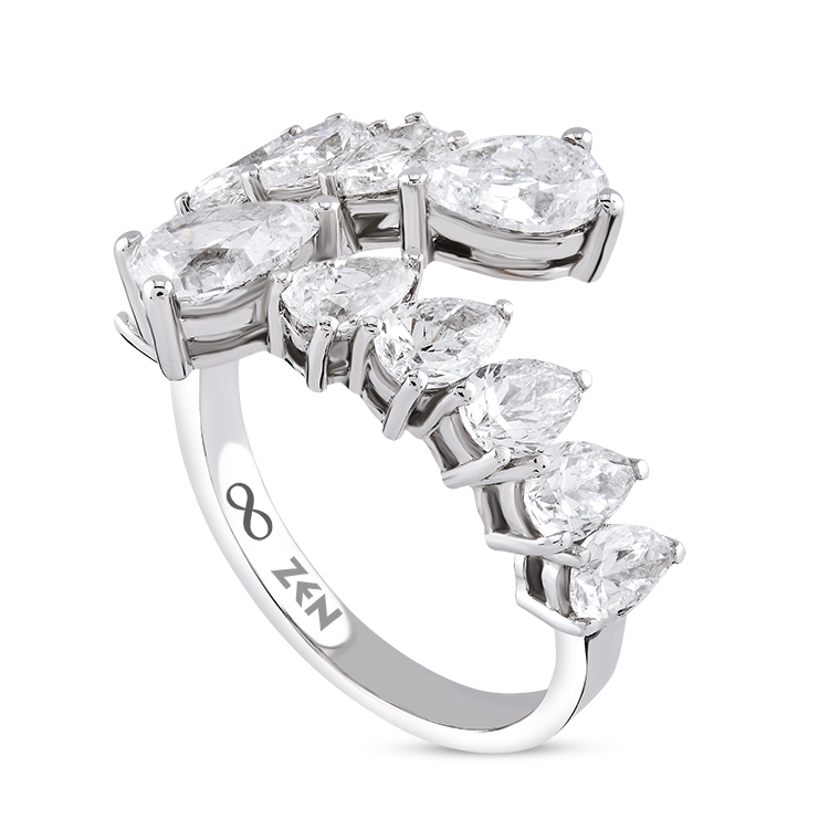 2,83 Karat Damla Pırlanta Yüzük