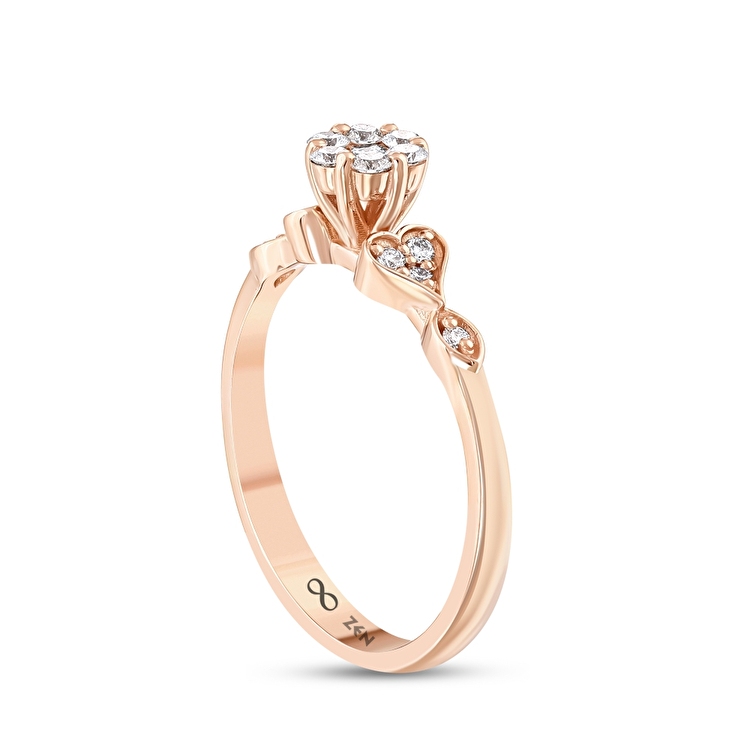 0,22 Karat Vintage Reina Pırlanta Yüzük