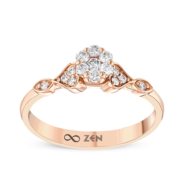 0,22 Karat Vintage Reina Pırlanta Yüzük