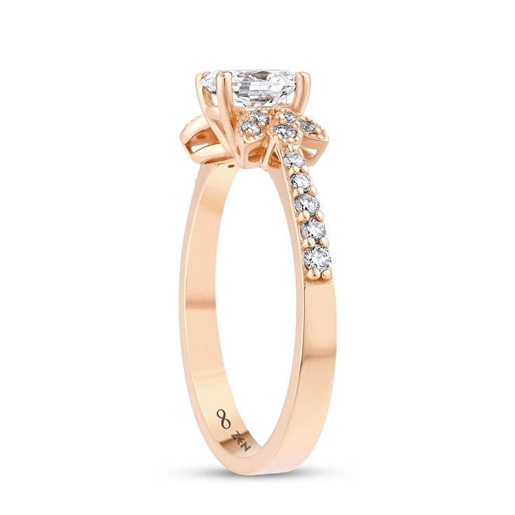 0,70 Karat Vintage Oval Tektaş Pırlanta Yüzük