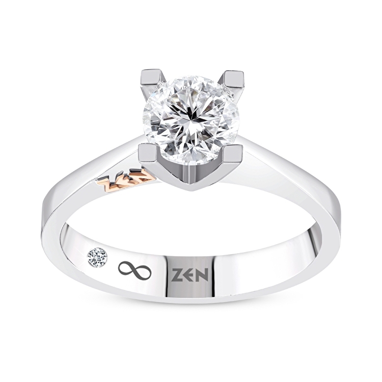 1,00 Karat HRD Sertifikalı Everest Tektaş Pırlanta Yüzük