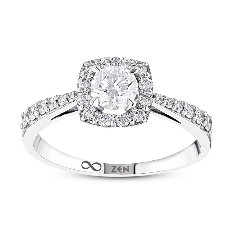 0,68 Karat Tasarım Tektaş Pırlanta Yüzük