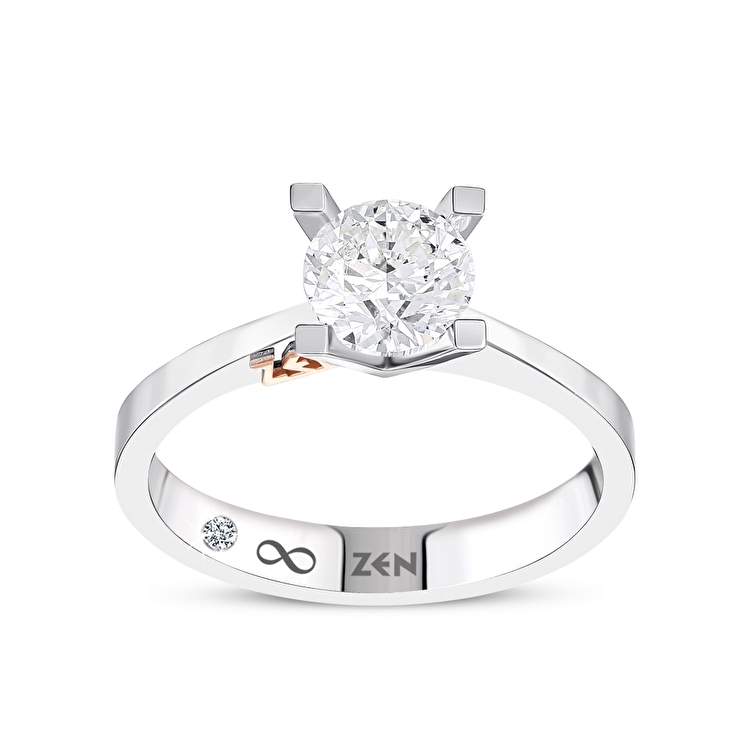 1,00 Karat HRD Sertifikalı Everest Tektaş Pırlanta Yüzük