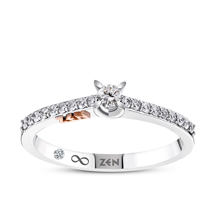 0,23 Karat Işık Yolu Tektaş Pırlanta Yüzük