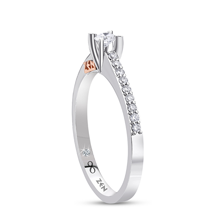 0,27 Karat Işık Yolu Tektaş Pırlanta Yüzük