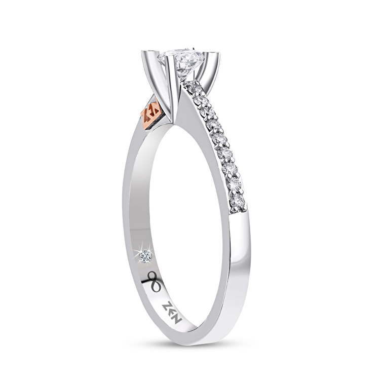 0,42 Karat Işık Yolu Tektaş Pırlanta Yüzük