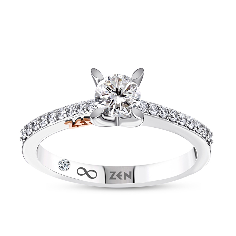 0,57 Karat Işık Yolu Tektaş Pırlanta Yüzük