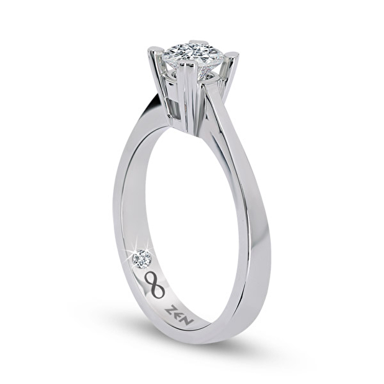 0,30 Karat Tektaş Pırlanta Yüzük