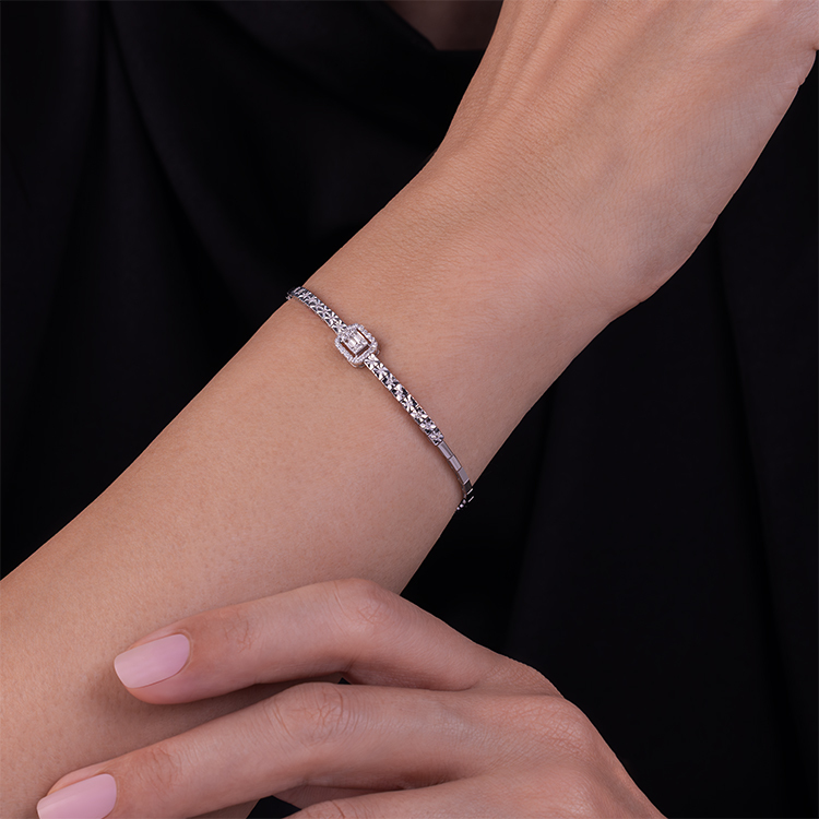 0,37 Karat Baget Pırlanta Bileklik