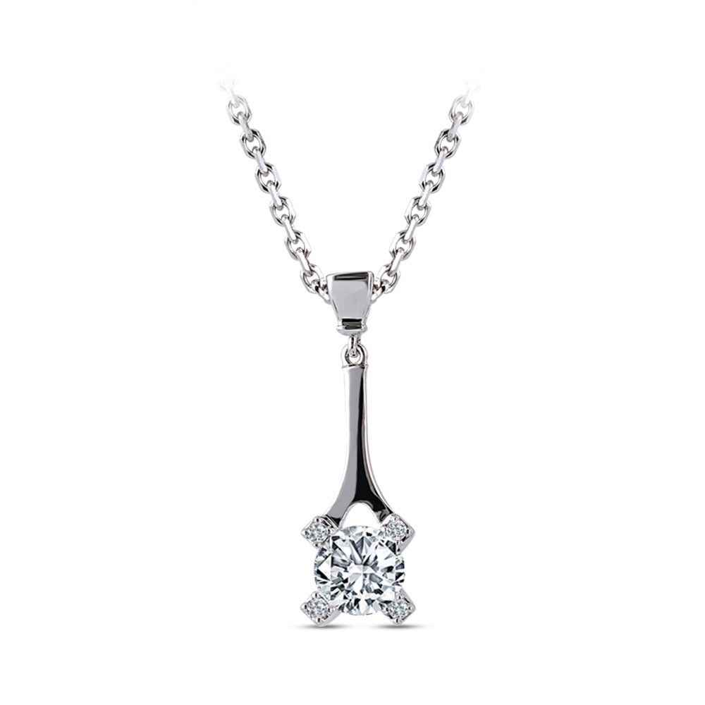 0,32 Karat Forevermark Cornerstones Tektaş Pırlanta Kolye