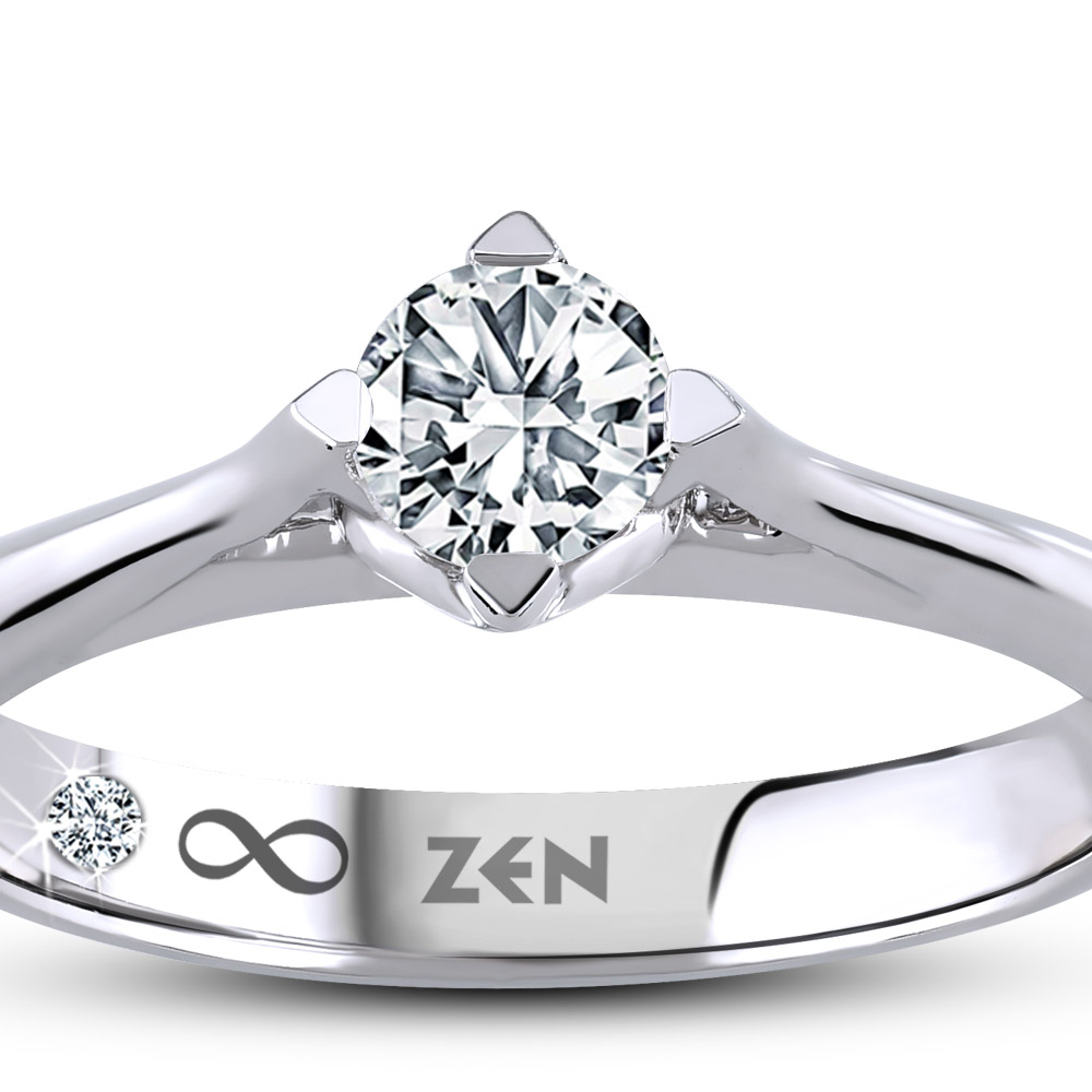 0,70 Karat Forevermark Setting Koleksiyonu Tektaş Pırlanta Yüzük
