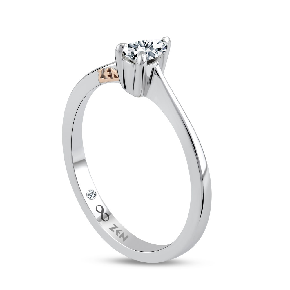 0,24 Karat Forevermark Damla Tektaş Pırlanta Yüzük