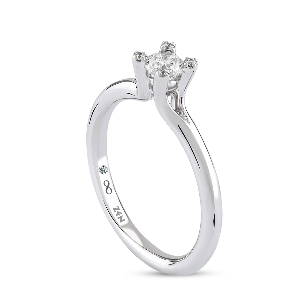 0,19 Karat Forevermark Cornerstones Tektaş Pırlanta Yüzük