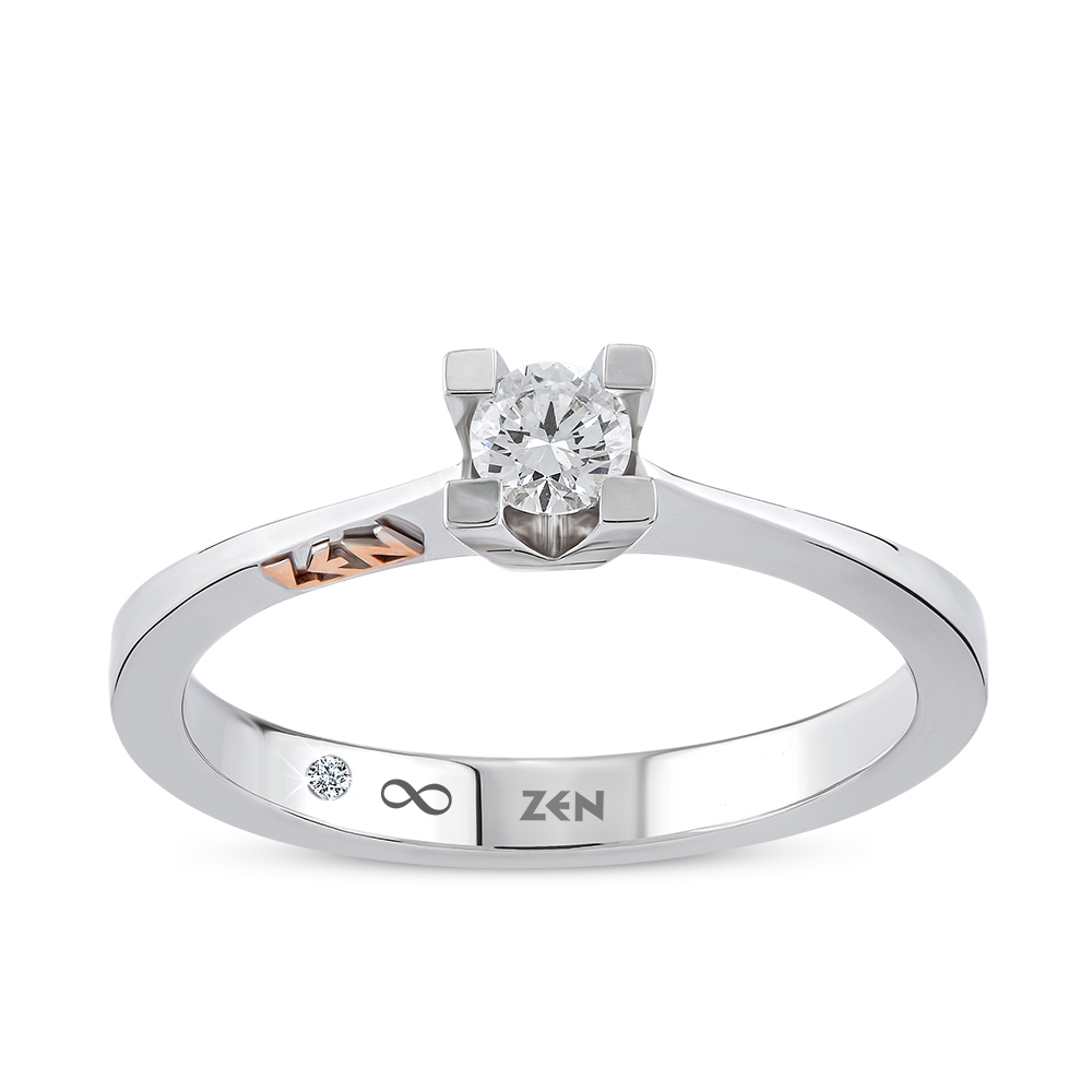 0,15 Karat Valentine Forevermark Tektaş Pırlanta Yüzük