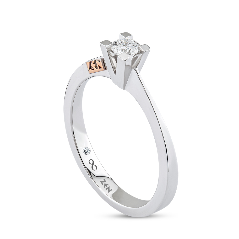 0,15 Karat Valentine Forevermark Tektaş Pırlanta Yüzük