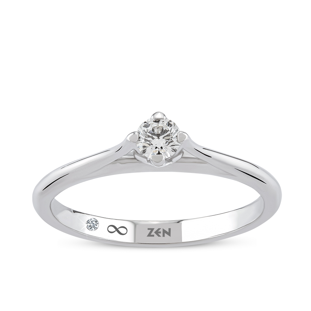 0,14 Karat Forevermark Setting Koleksiyonu Tektaş Pırlanta Yüzük